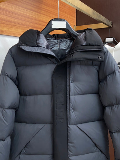 Monlcer Madeira Hooded Down Jacket "Grey-Black"