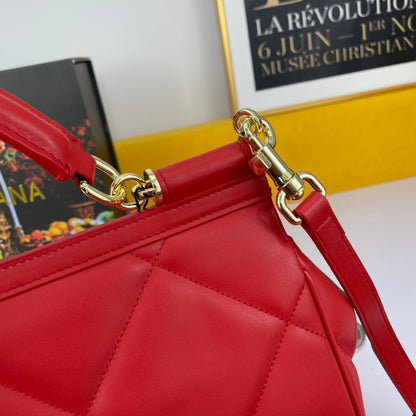 Dolce & Gabbana Sicily Quilted Leather Handbag