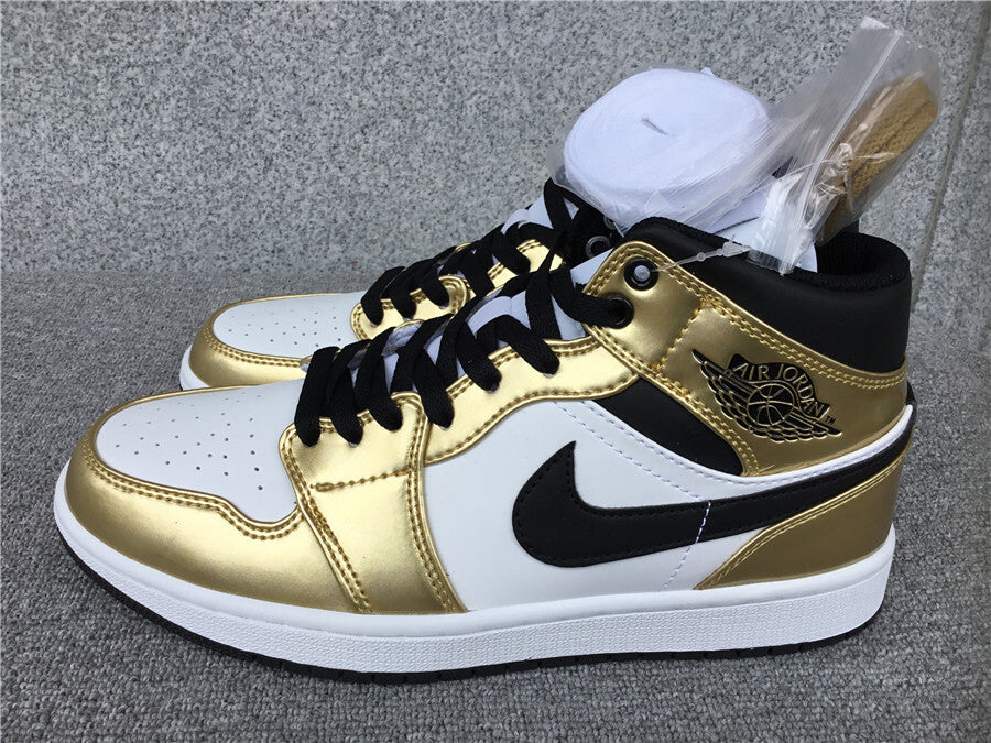 Air Jordan 1 Mid SE "Gold-Black-White"