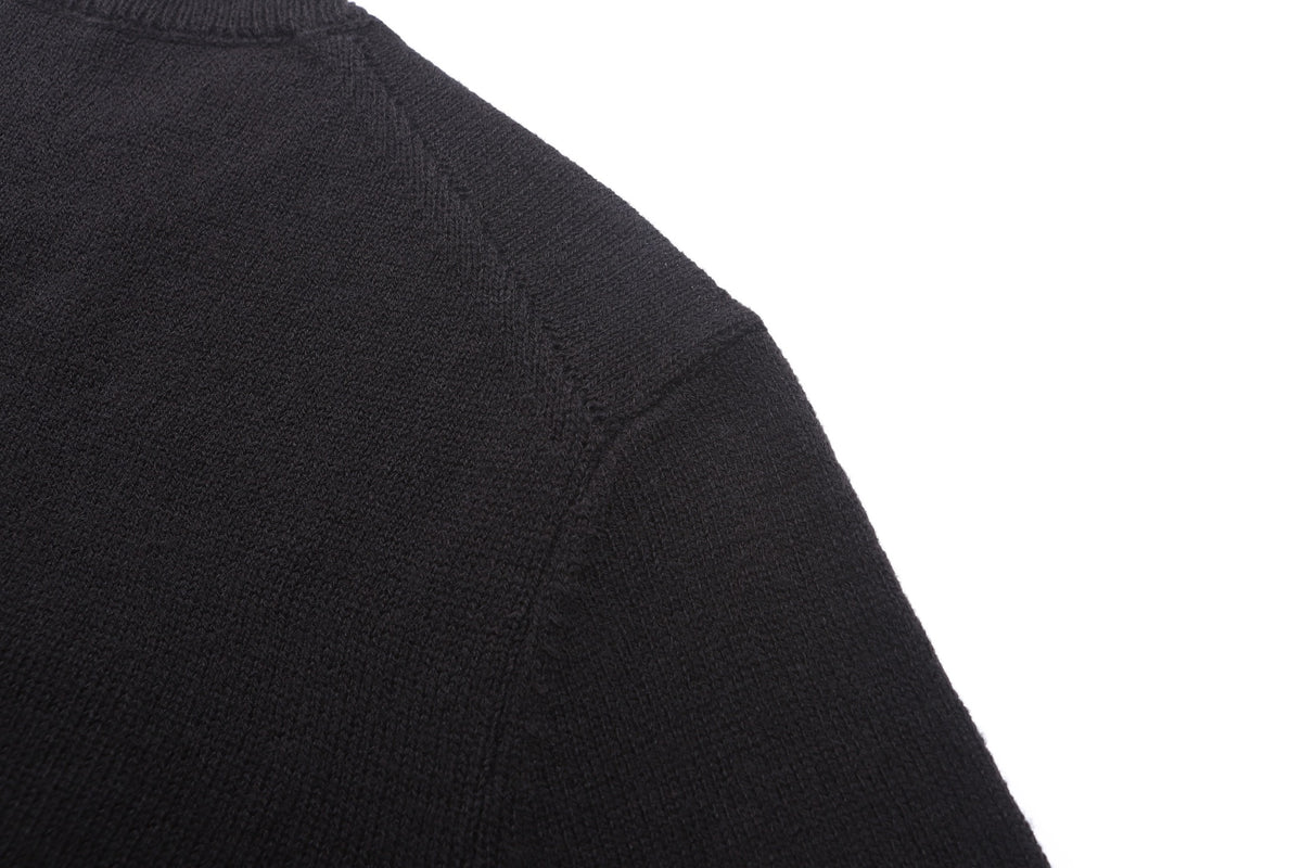 Dior Reverse Sweater "Black Wool-Cashmere Jacquard"