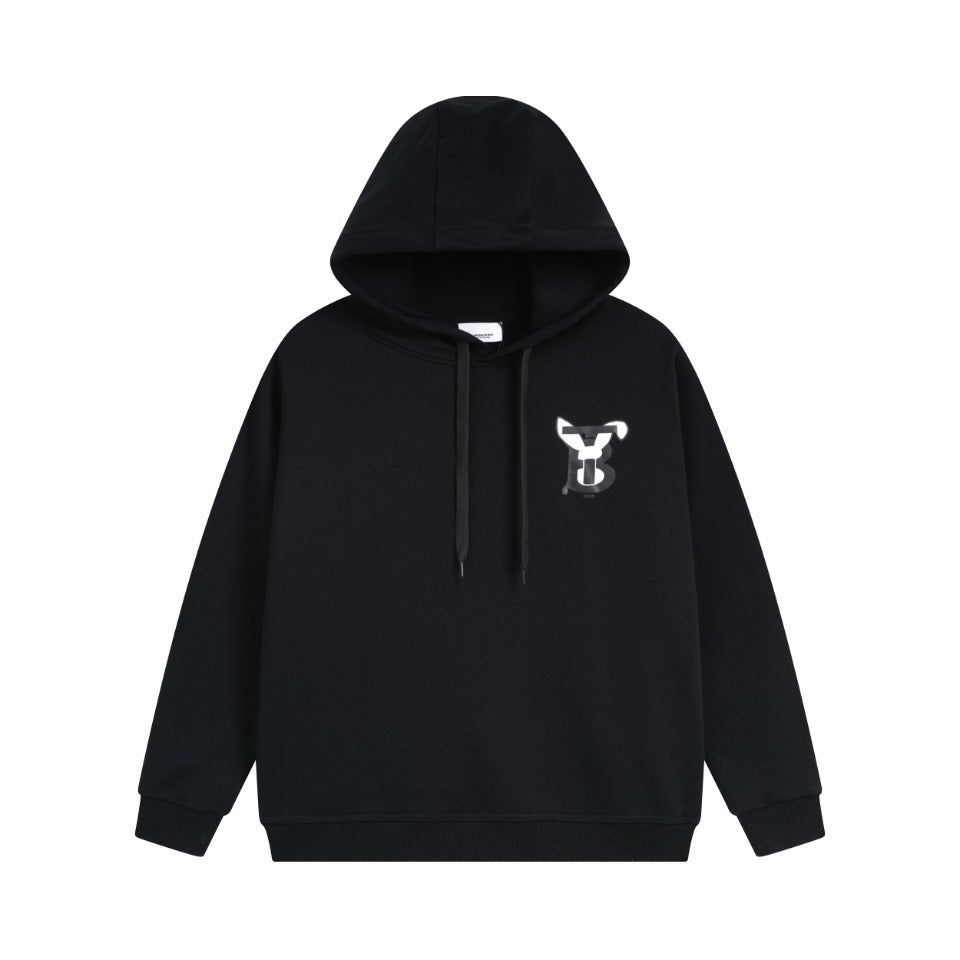 Burberry Rabbit Logo Print Hoodie "Black"