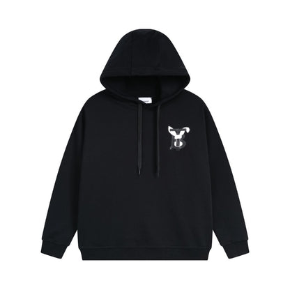 Burberry Rabbit Logo Print Hoodie "Black"