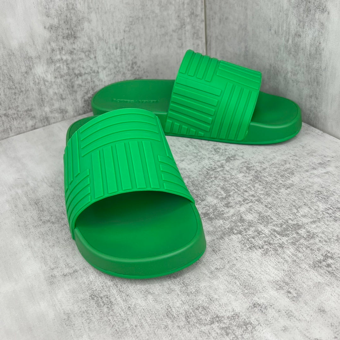 Bottega Veneta Slides "Green"