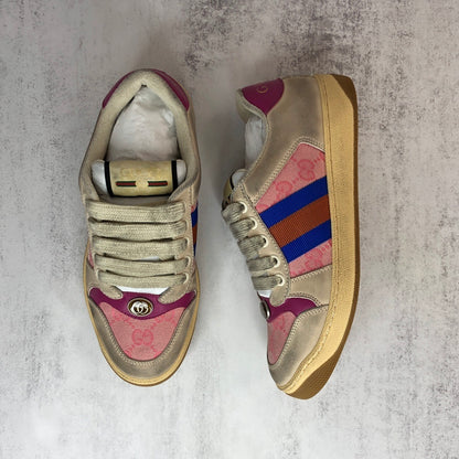 Gucci Screener "Distressed Beige-Pink"