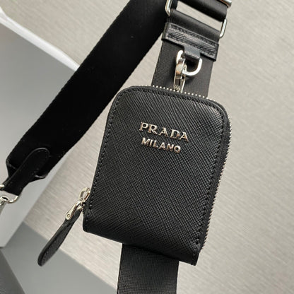 Prada Saffiano Leather Mini Envelope Bag