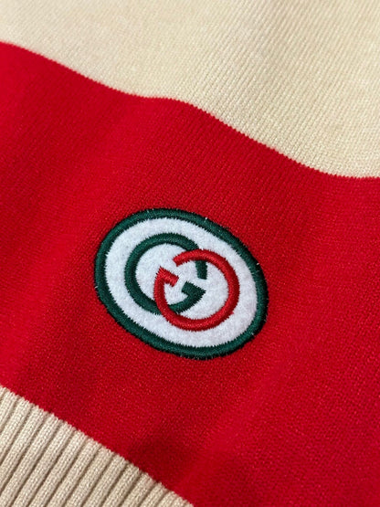 Gucci Polo Sweater "Ivory-Red-Green"