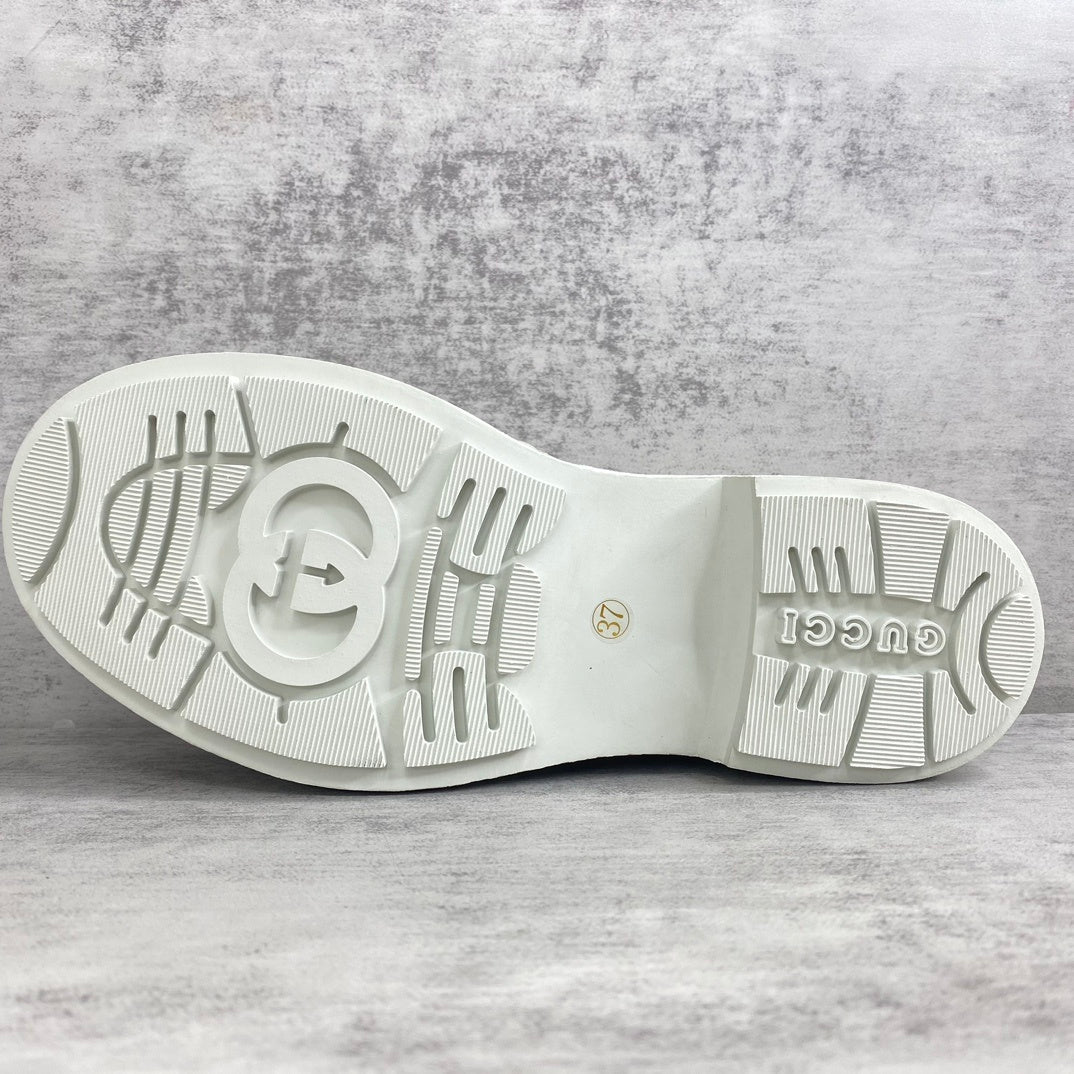 Gucci Leather Loafers "White"