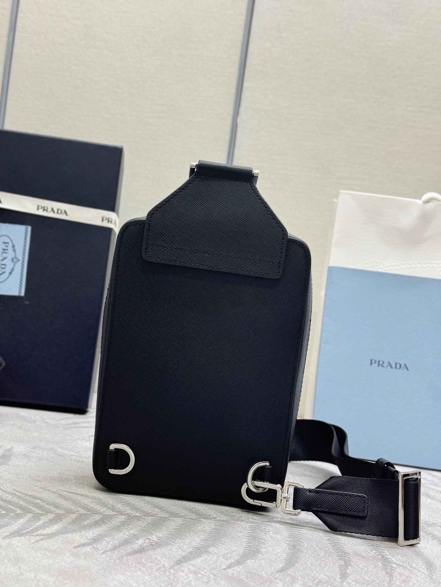 Prada Brique Saffiano Leather Bag