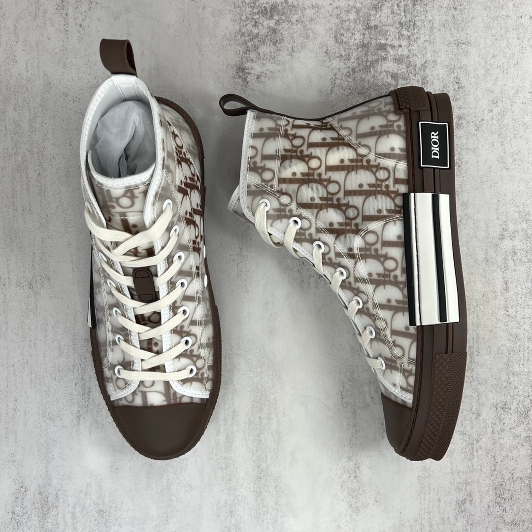 Dior B23 High-Top "White-Brown"