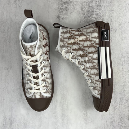 Dior B23 High-Top "White-Brown"