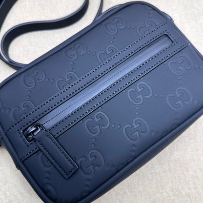 Gucci Rubber Effect Monogram GG Crossbody Bag