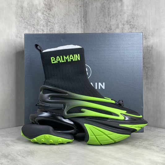 Balmain Unicorn High-Tops "Black-Green"