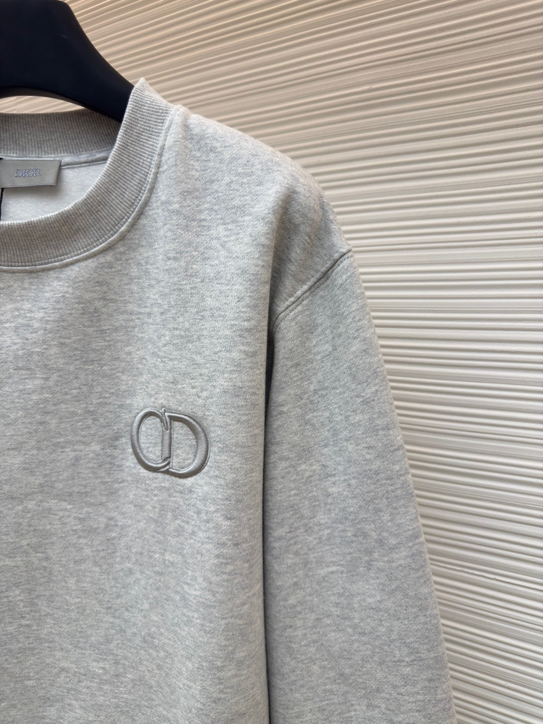 Dior CD Icon Sweatshirt "Gray Cotton Fleece"