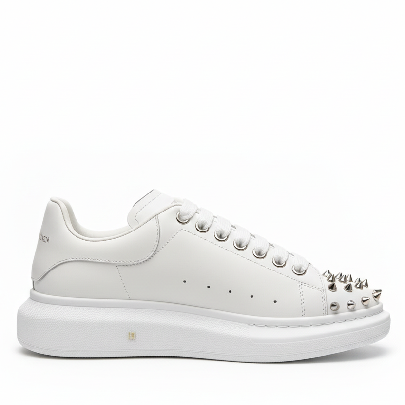 Alexander McQueen Oversized "White-Silver Studded"