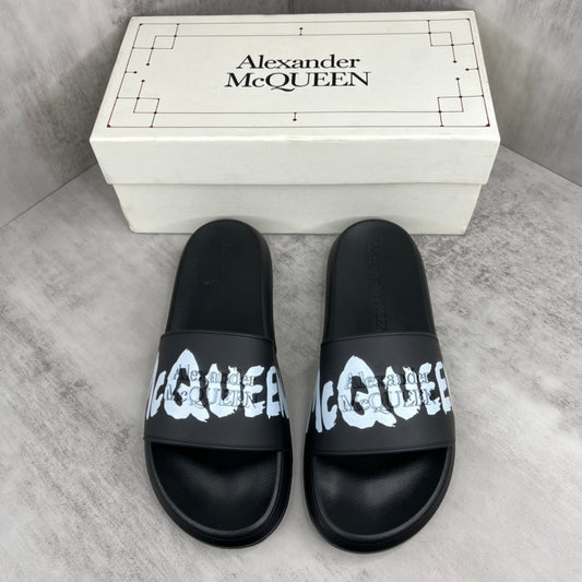 Alexander McQueen Slides "Black-White"