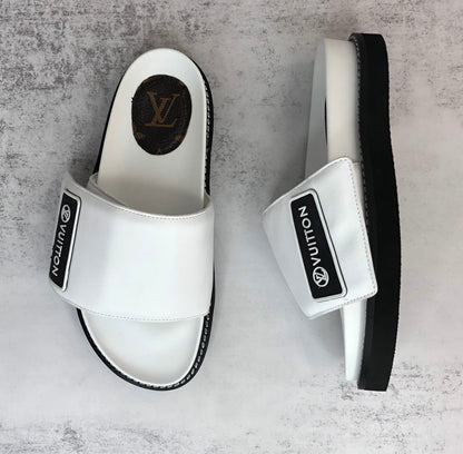 Louis Vuitton Slides "White-Black"