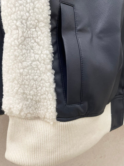 Louis Vuitton Leather Jacket "Blue-White"