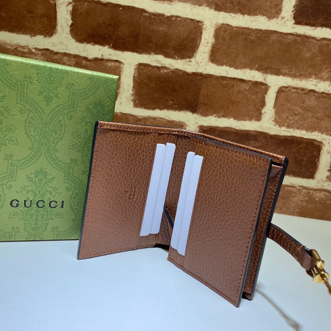 Gucci GG Denim Jackie Compact Wallet