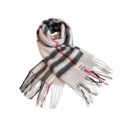 Burberry Cashmere Scarf "Beige-Black"