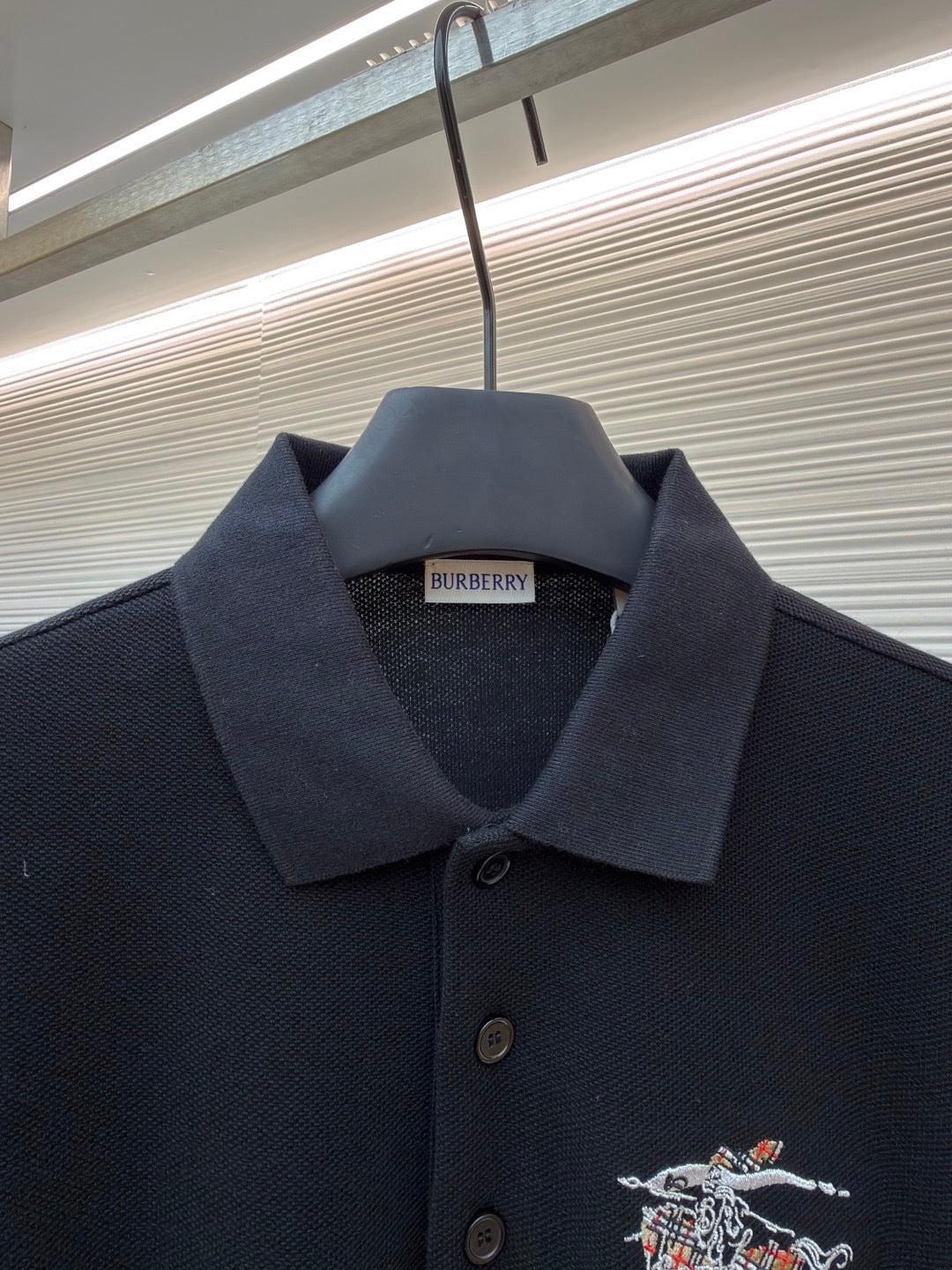 Burberry EKD Sketch Cotton Polo T-Shirt "Black"