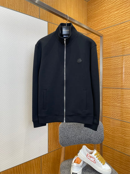 Moncler Zip-Up Sweatshirt "Black"