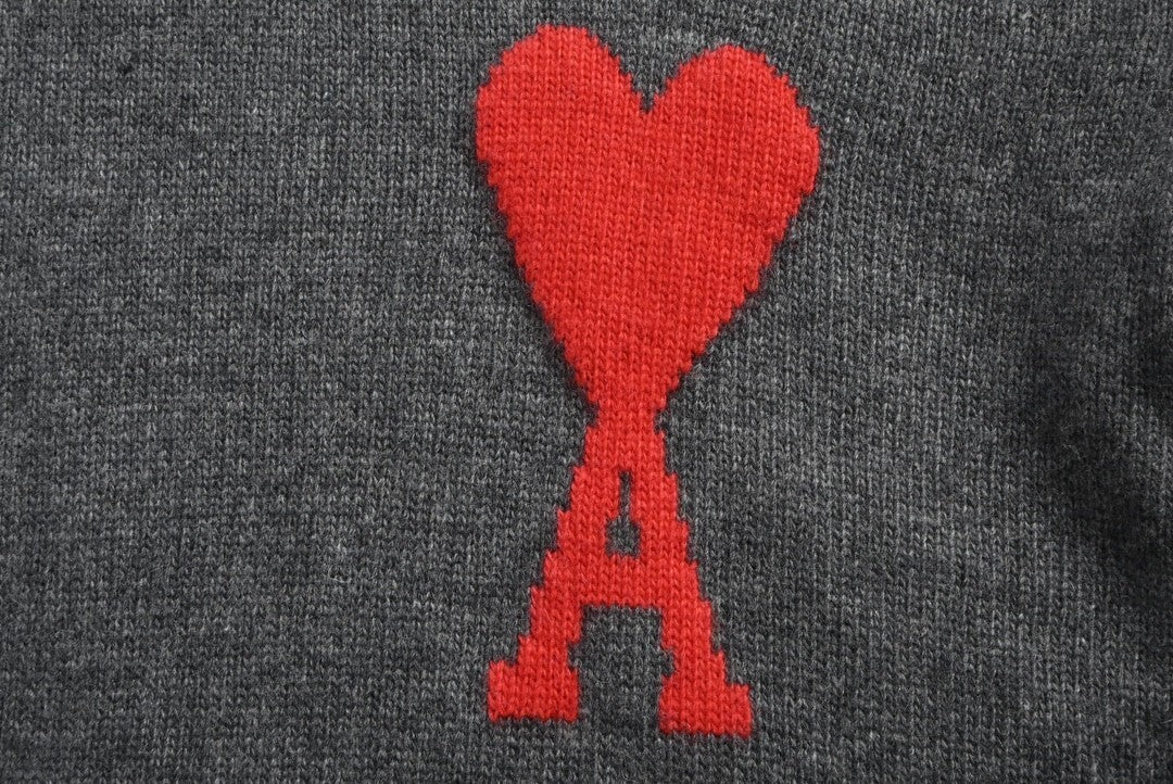 Ami Paris Ami De Coeur Sweater "Grey"