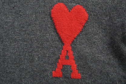 Ami Paris Ami De Coeur Sweater "Grey"