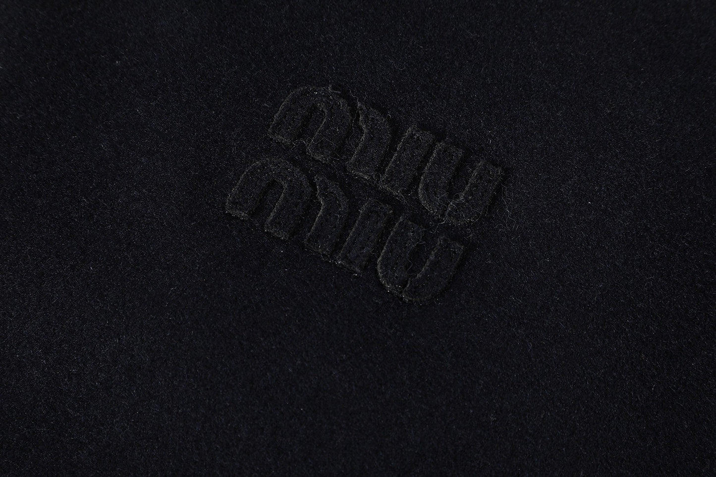Miu Miu Zip-Up Sweatshirt "Black"