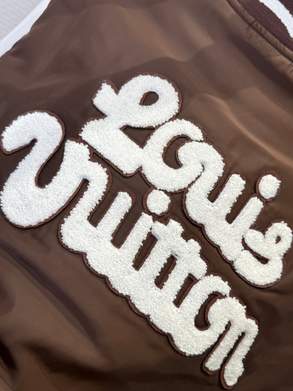Louis Vuitton by Tyler, the Creator Embroidered Varsity Jacket "Brown"