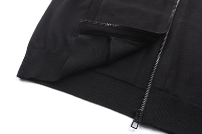Louis Vuitton LVSE Inside-Out Zipped Through Cashmere Cardigan "Black"