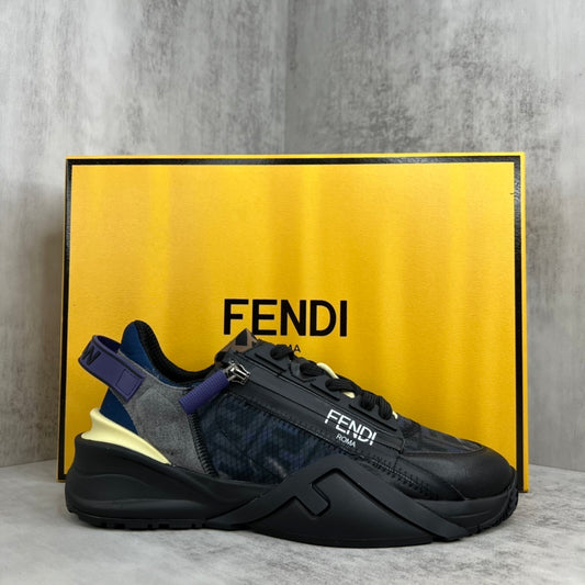 Fendi Flow "Black-Blue Monogram"