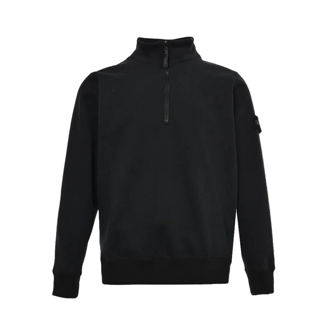 Stone Island Half-Zip Sweatshirt "Black"