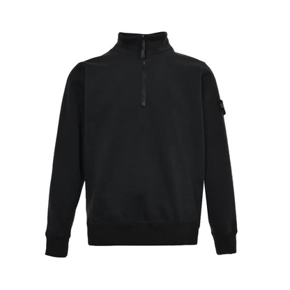 Stone Island Half-Zip Sweatshirt "Black"