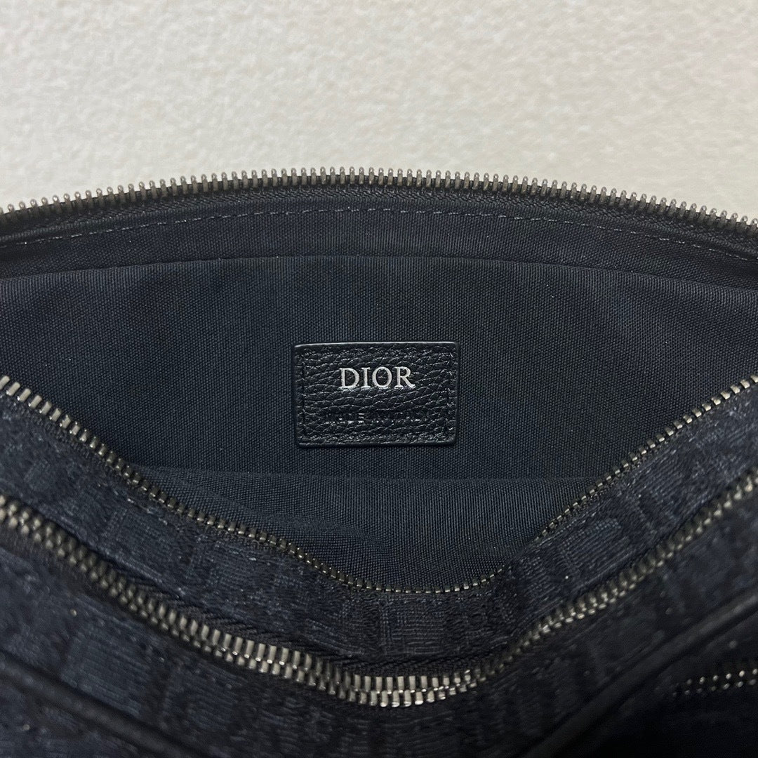 Dior Oblique Jacquard Safari Bag with Strap