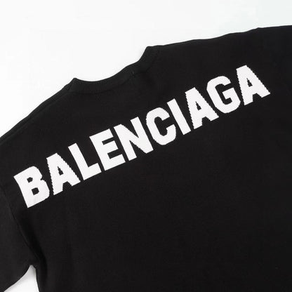 Balenciaga Reverse Logo Sweater "Black"