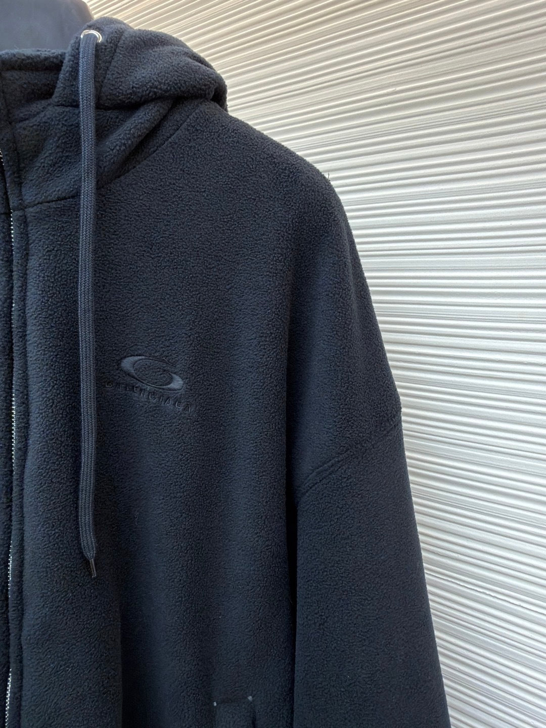 Balenciaga Loop Sports Icon Zip-Up Hoodie "Black"