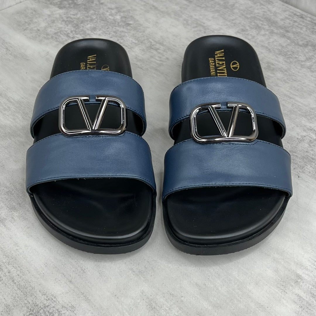 Valentino Garavani Slides "Blue-Black"