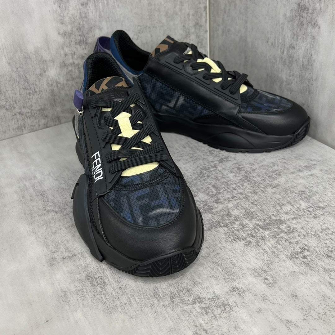 Fendi Flow "Black-Blue Monogram"