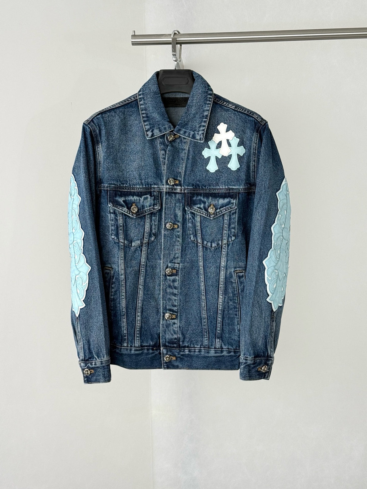 Chrome Hearts Cross Patches Denim Shirt