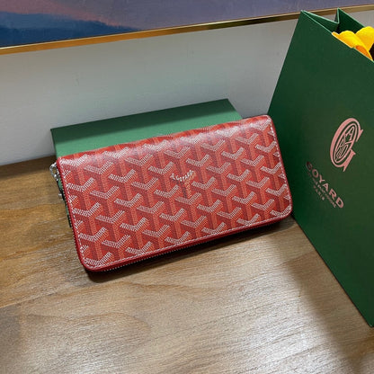 Goyard Matignon GM Wallet "Red"