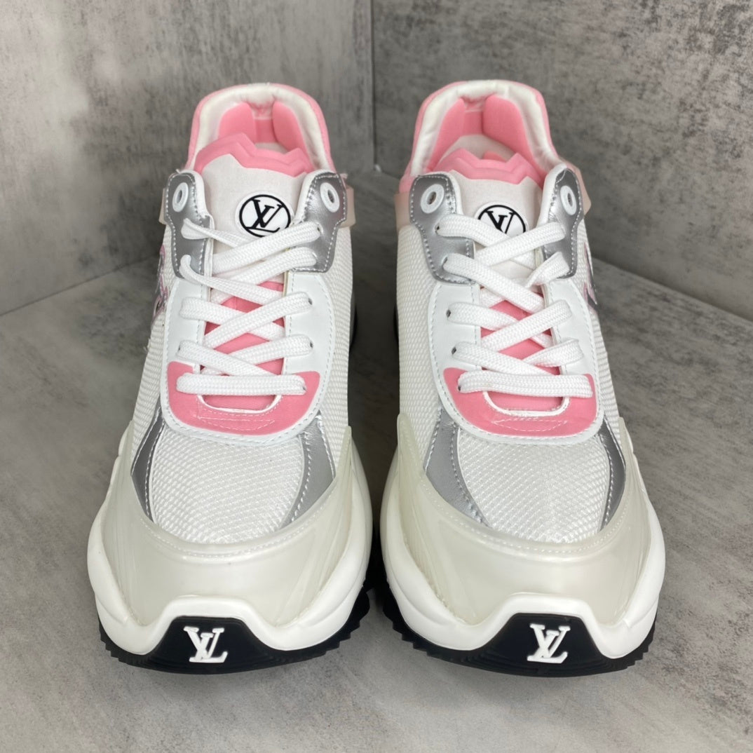 Louis Vuitton Run 55 "White-Silver-Pink"