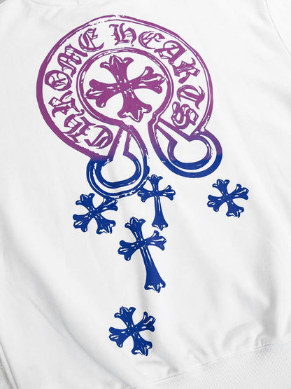 Chrome Hearts Sweatshirt "White-Blue-Purple"