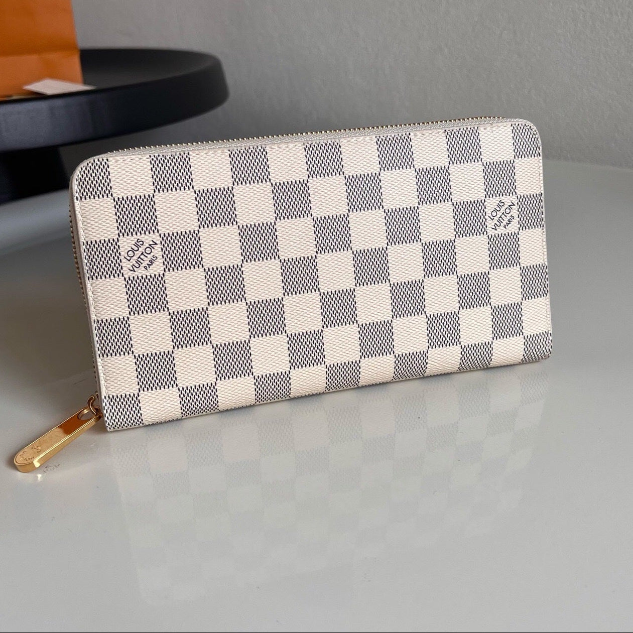 Louis Vuitton Zippy Wallet "Damier Azur"