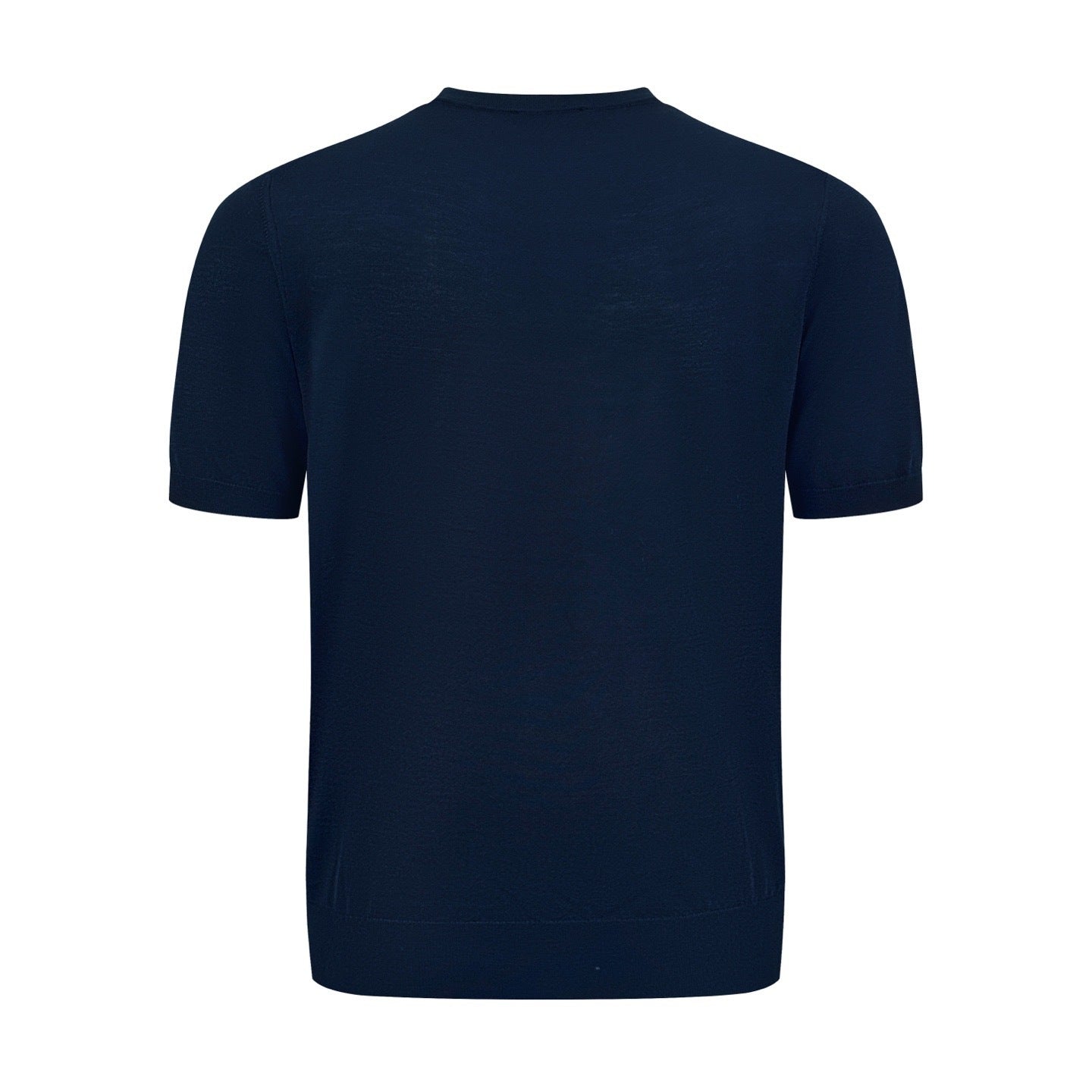 Prada Embroidered Logo Wool T-Shirt "Navy Blue"