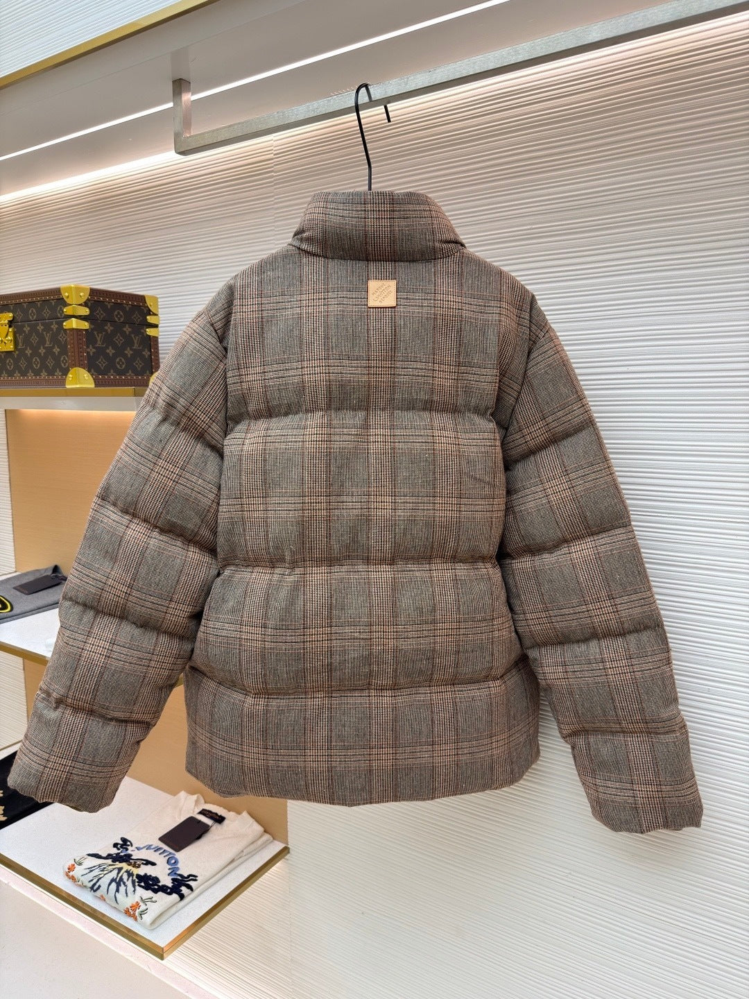 Louis Vuitton Tweed Down Blouson "Dark Caramel"