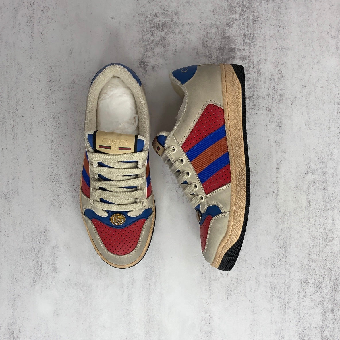 Gucci Screener "Beige-Red-Blue"