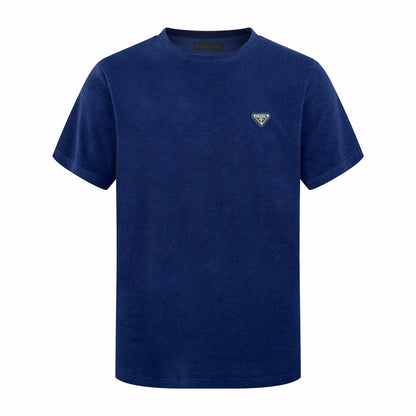 Prada Terry Towelling T-Shirt "Blue"