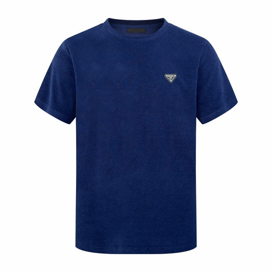 Prada Terry Towelling T-Shirt "Blue"