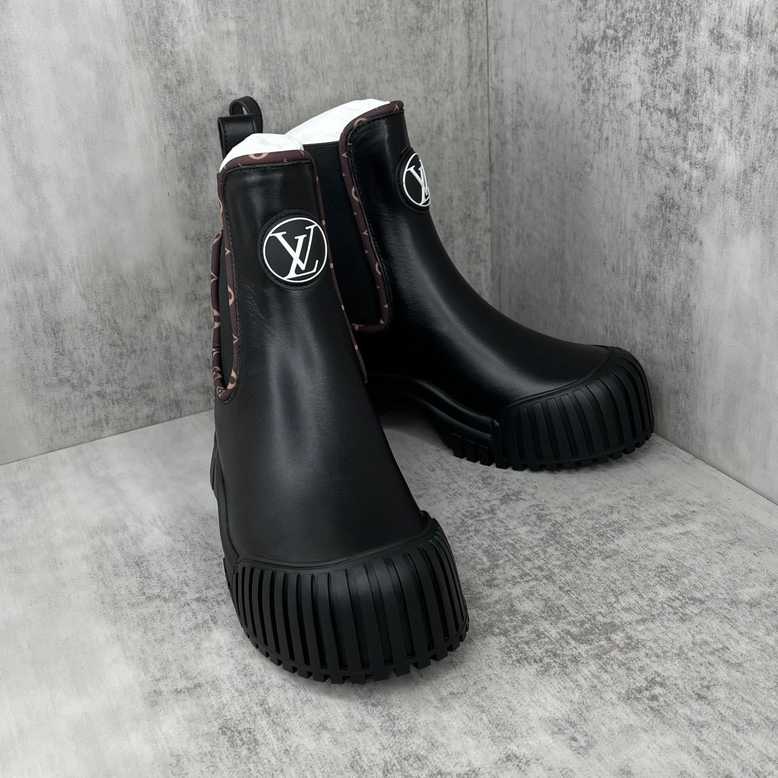 Louis Vuitton Ruby Flat Ankle Boots "Black"