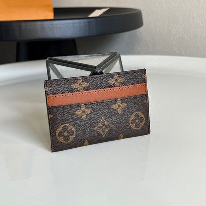 Louis Vuitton Double Card Holder "Monogram Eclipse Canvas"